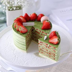Bánh Kem Matcha Dâu Tây